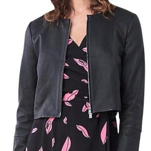 DVF Diane Von Furstenburg Kiya Leather Jacket
